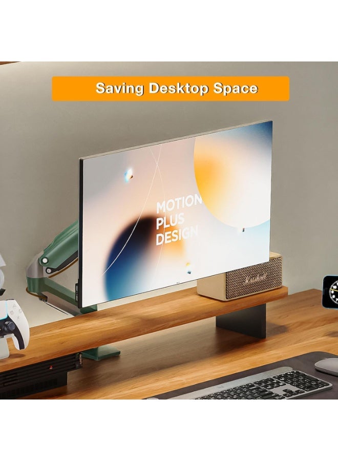 northbayou F80 Universal Single Arm Gas Spring Monitor Mount with Full Motion Swivel for 17-30 Inch Screens - Image 3